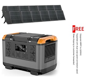 Estación de Energía Portátil de 2400W, Generador de Respaldo UPS para el Hogar, Linterna, 220V, Recargable para Automóvil - Product Image 1