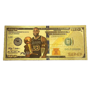 5 Modelos de Billetes de <span class=keywords><strong>LeBron</strong></span> James de Nice America, Bañados en Oro de 24k, para Regalos - Product Image 2