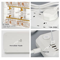 Prise de courant murale multiprise universelle USB au design moderne