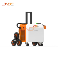 Machine de nettoyage laser à air pulsé 500W avec source laser JPT, portable, pour enlever la rouille et la peinture des métaux