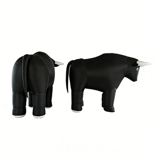 Costume gonflable de <span class=keywords><strong>taureau</strong></span> fou grandeur nature pour adulte avec ventilateur intégré, imperméable, costume de mascotte personnalisé, costume de mascotte gonflable - Product Image 2