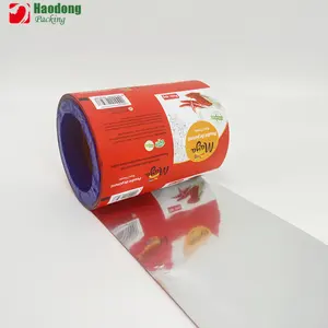 사용자 정의 인쇄 플라스틱 호일 열 밀봉 유연한 식품 포장 재료 롤 스톡 필름 자동 포장