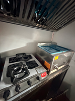 Remorque de cuisine mobile complète en fibre de verre et aluminium pour la vente de fast-food, snacks, hot-dogs, pizza et glaces aux États-Unis