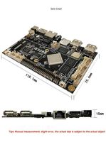 Motherboard Android RK3288 CPU, papan Driver Lcd 2G/4G RAM 8G/16 SSD WIFI Onboard HD-M LVDS