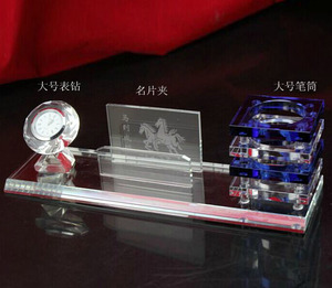 Hộp Đựng Bút Đồng Hồ Điện Tử Pha Lê <span class=keywords><strong>K9</strong></span> Với Quà Tặng Để Bàn Văn Phòng MH-B0300 - Product Image 3