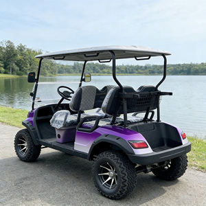 Voiturette de golf électrique WOLAN à 4 <span class=keywords><strong>places</strong></span>, carrosserie ouverte, pour la gestion des parcs, avec radio, certifiée CE, autonomie de 70-90 km - Product Image 4