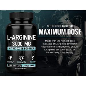 Private Labels Hochwertige L-Arginin-Ergänzung L Arginin 3000 mg Pillen Tablette L-Arginin-Tabletten - Product Image 3