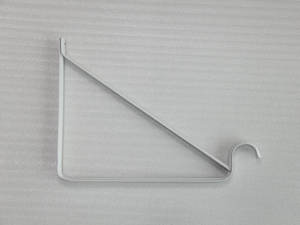भारी शुल्क 90 डिग्री झुकने त्रिकोणीय दीवार माउंट अलमारी के साथ रॉड के साथ ब्रैकेट हुक - Product Image 6