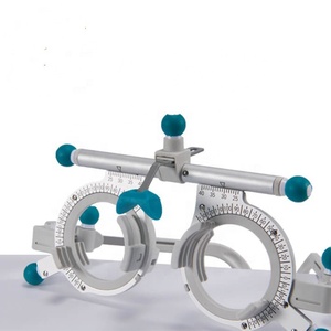 Chất lượng hàng đầu đo thị lực cụ TPV-9000 trắng kim loại Titanium Ống kính thử nghiệm khung Trail khung cho kính cửa hàng - Product Image 3