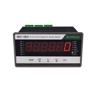 MIC-6BS मीटर 0-5v/10v या 4-20 मा इनपुट स्मो डिजिटल एलसीडी स्क्रीन 6 बिट डिस्प्ले मीटर