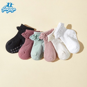 Calzini Primaverili per Bambini OEM, Nuovi, in Pizzo, Stile Principessa, 3D, Carini, in Cotone Lavorato a Maglia, Antibatterici, <span class=keywords><strong>Antiscivolo</strong></span>, Alta Qualità - Product Image 4