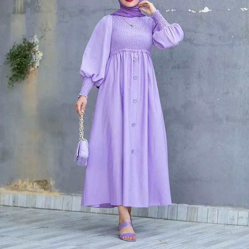 Benutzer definierte Mode Islamische Kleidung Türkei Bescheiden Neueste Loose Abaya Designs Plissee Kleid Muslim Für Frauen Jilbab Kaftans