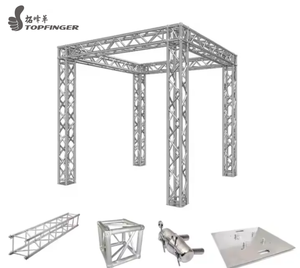 Precio barato, estructura de sonido cuadrada, altavoz de techo ligero, telón de fondo de escenario, sistema de armazón de iluminación de aluminio - Product Image 1