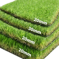Tapis de gazon artificiel INOLP 20 mm d'épaisseur personnalisée, haute densité, vert, en PP, pour extérieur, jardin, parc d'attractions, résistant aux UV, ignifuge