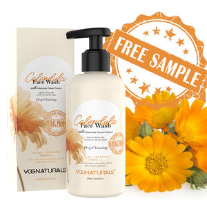 Borrador de enrojecimiento Caléndula Lavado facial Loción vegana suave <span class=keywords><strong>Gel</strong></span> Aceite Hidratante Vitamina C Té verde Faciales calmantes - Product Image 1