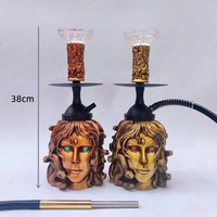 2023 narguilé en aluminium de style unique bonging verre Shisha tête d'animal Chicha avec tuyau d'eau