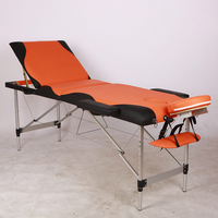 Table de massage en aluminium pour lit de massage pliant portable avec plaque de levage d'accoudoir d'appui-tête réglable