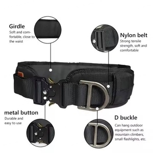 Ceinture tactique de sécurité en nylon durable AmpsafeX avec étui à arme à feu, réglable, pour la chasse, couleur noire personnalisable, unisexe, vente en gros - Product Image 5