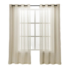 Bán buôn Trắng Sheer sẵn sàng thực hiện cửa sổ Voile Tulle <span class=keywords><strong>Curtain</strong></span> Set cho phòng khách phòng ngủ hoặc cửa trang trí - Product Image 4