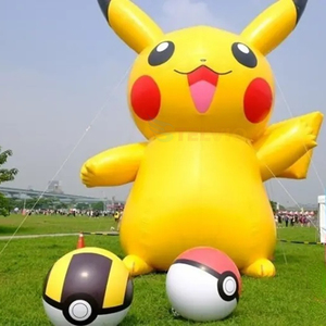 Vente chaude <span class=keywords><strong>Pikachu</strong></span> gonflable géant personnalisé, adorable et mignon, pour la publicité, la décoration d'événements en plein air, modèle de dessin animé - Product Image 2