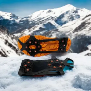 2024 Unisex Snow Walking Silicone Spikes Cleats Ice Fishing Crampons Snow Ice Cleat Sole For Snow Boots Shoes Winter Season