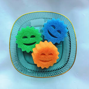 Vendita calda 3 in 1 confezione di Esponjas piatto Scrub Scrub papà Scrub mamma spugne piatto Scrubber - Product Image 2