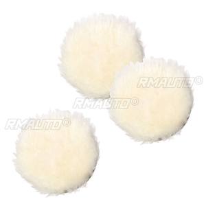 5pcs <b>Set</b> Wool Polishing Pad Car Maintenance Wool Buffing Pad Car <b>Paint</b> Care Polisher Pads for 6'' M14 Drill Car Detailing Waxing - Product Image 5