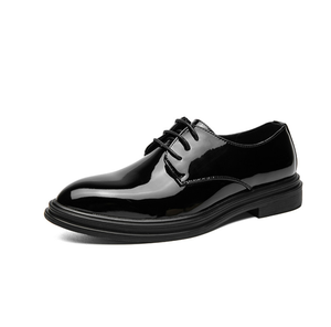 Chaussures habillées en cuir noir pour hommes, personnalisées, modèle TSB061 - Product Image 6