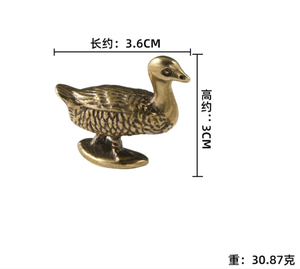 الحرف المعدنية النحاسية بطة أوزة المعادن صب الشكل النحت الحيوان - Product Image 3