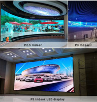 Écran LED mural fixe pour intérieur et extérieur P1.25 P1.53 P1.86 P2 P2.5 P4 Mur vidéo LED 4K pour centre de salle