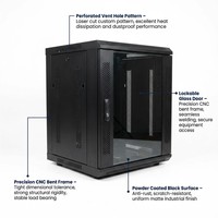 Gabinete Metálico de Acero Personalizado con Recubrimiento en Polvo para Instrumentos Industriales, Cepillado y Pasivación, Gabinete de Red Metálico
