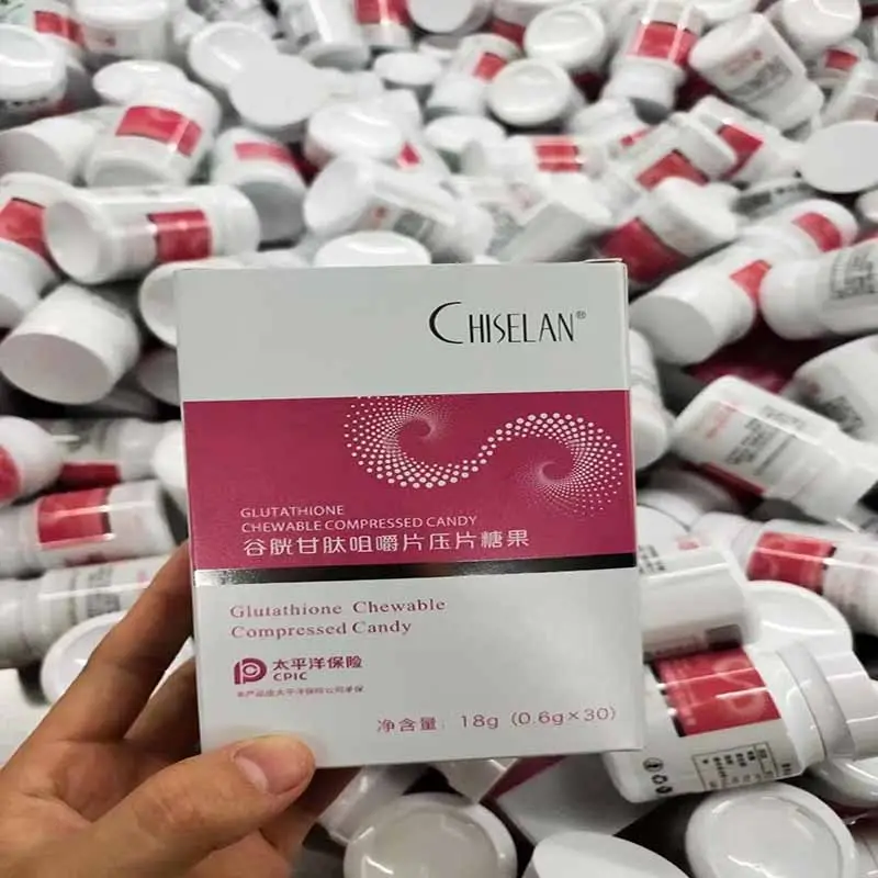 Oem chiselan melhor venda de etiqueta privada, clareamento da pele l-glutathione pílulas vitamina c l-gluthione efervescente l-glutathione