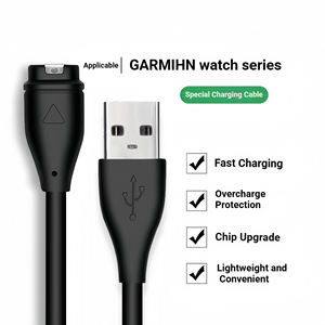 Chargeur USB pour montres Garmin Forerunner 55/Quatix 6/D2 Air/<span class=keywords><strong>Vivomove</strong></span> 3/Instinct/Venu 2/Vivoactive 3/Fenix7/Fenix8/Fenix5 - Product Image 6