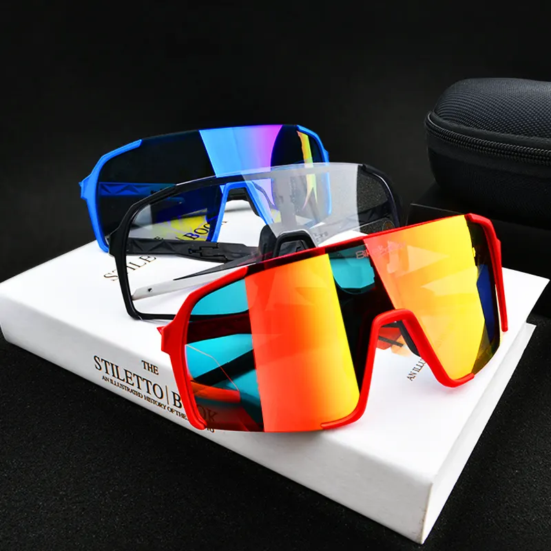 Patente propia, venta al por mayor, gafas deportivas protectoras de conducción personalizadas, gafas de sol para bicicleta de montaña, bicicleta de ruta para ciclismo
