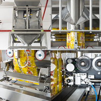 Machine multifonctionnelle verticale de remplissage et d'emballage de sac à soufflet de sachet à fond plat de produit alimentaire de casse-croûte de grains de café