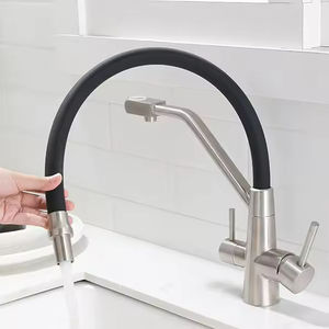 <span class=keywords><strong>Robinet</strong></span> de cuisine extractible en laiton à 2 poignées, installation sur comptoir monotrou, 360° °   <span class=keywords><strong>Robinet</strong></span> de cuisine rotatif - Product Image 4