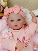 Boneka Bayi Reborn 19 Inci, Mirip Bayi Asli, Bahan Vinyl Lembut, Mainan Bayi Baru Lahir Realistis untuk Hadiah Anak, Grosir, Custom