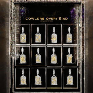 Colgante de Plata de Ley S925 con Doce Signos del Zodíaco y Circonita, Accesorios de Joyería DIY, Regalo Unisex Moderno y Versátil, Venta al por Mayor - Product Image 3