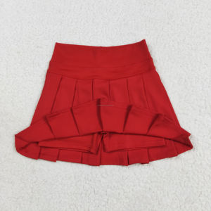 ชุดกีฬา RTS Fashion หลายสี แห้งเร็ว คอกลม ผ้ายืด/โพลีเอสเตอร์ 220 กรัม สำหรับเด็กผู้หญิง กระโปรงกางเกงขาสั้น ไม่มีซิป - Product Image 4