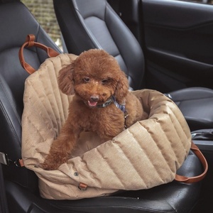 Léger Portable Solid Pattern Dog & Cat Car Carrier Nouveau Design Housse de siège arrière détachable lavable pour compagnon de <span class=keywords><strong>voyage</strong></span> - Product Image 2
