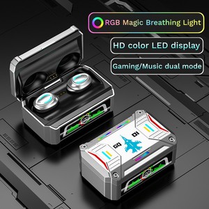 Mais recente GQ01 Verdadeiro Sem Fio Earbud Maior Vida útil da Bateria In-ear RGB Luz TWS <span class=keywords><strong>Gaming</strong></span> Fones De Ouvido Para <span class=keywords><strong>Gaming</strong></span> Sport - Product Image 2