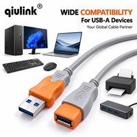 Kabel Ekstensi USB 2.0 USB A Male ke Female 480Mbps Kabel Data untuk Komputer Laptop Printer