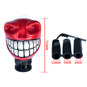 Universal JDM Car Accessories Gear Shift <strong>Knob</strong> Resin Big Teeth Ghost Skull Style Manual Shift <strong>Knob</strong> With Adapter - Product Image 3