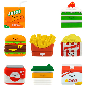 36x15mm trẻ em bánh hamburger tem tùy chỉnh cảm quang Flash bọt tem trẻ em quần áo Tên tem - Product Image 4