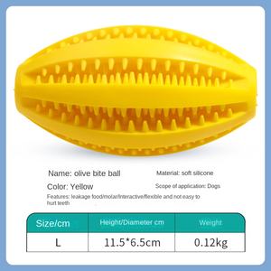 Jouet à mâcher en silicone durable et écologique <span class=keywords><strong>pour</strong></span> <span class=keywords><strong>chien</strong></span>, balle de meulage de dissimulation de nourriture et de divertissement, sans danger <span class=keywords><strong>pour</strong></span> les pattes. - Product Image 6