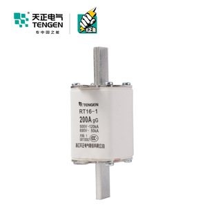 ฟิวส์ Tengen RT16-1 200A gG 500V 690V แรงดันสูง แบบเซรามิก ขาเสียบแบบเรเดียล - Product Image 1