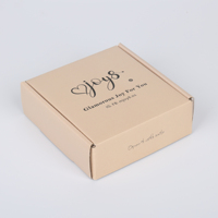 Petite expédition personnalisée carton ondulé brun boîte de papier emballage postal boîte d'emballage postal