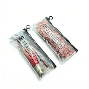 Sacs d'emballage en PVC givré avec fermeture éclair pour bijoux (colliers, boucles d'oreilles) et rangement, personnalisables avec logo, en EVA et PVC, petits pochettes Ziplcok en plastique - Product Image 4