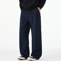 Jeans décontractés tendance de style américain pour hommes, nouveau style à la mode, coupe ample et droite, pantalon de travail de haute qualité