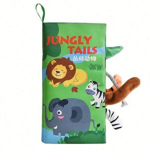 Libro Sensorial Personalizado 3D con Colas de Animales, Libro de Actividades para Bebés, Educativo, para el Aprendizaje Temprano, en Bolsa OPP, Unisex, Múltiples Animales, 100 - Product Image 6